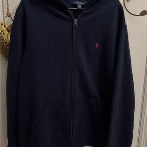 Polo by Ralph Lauren boys XL Dark Blue Zip-Up Hoodie